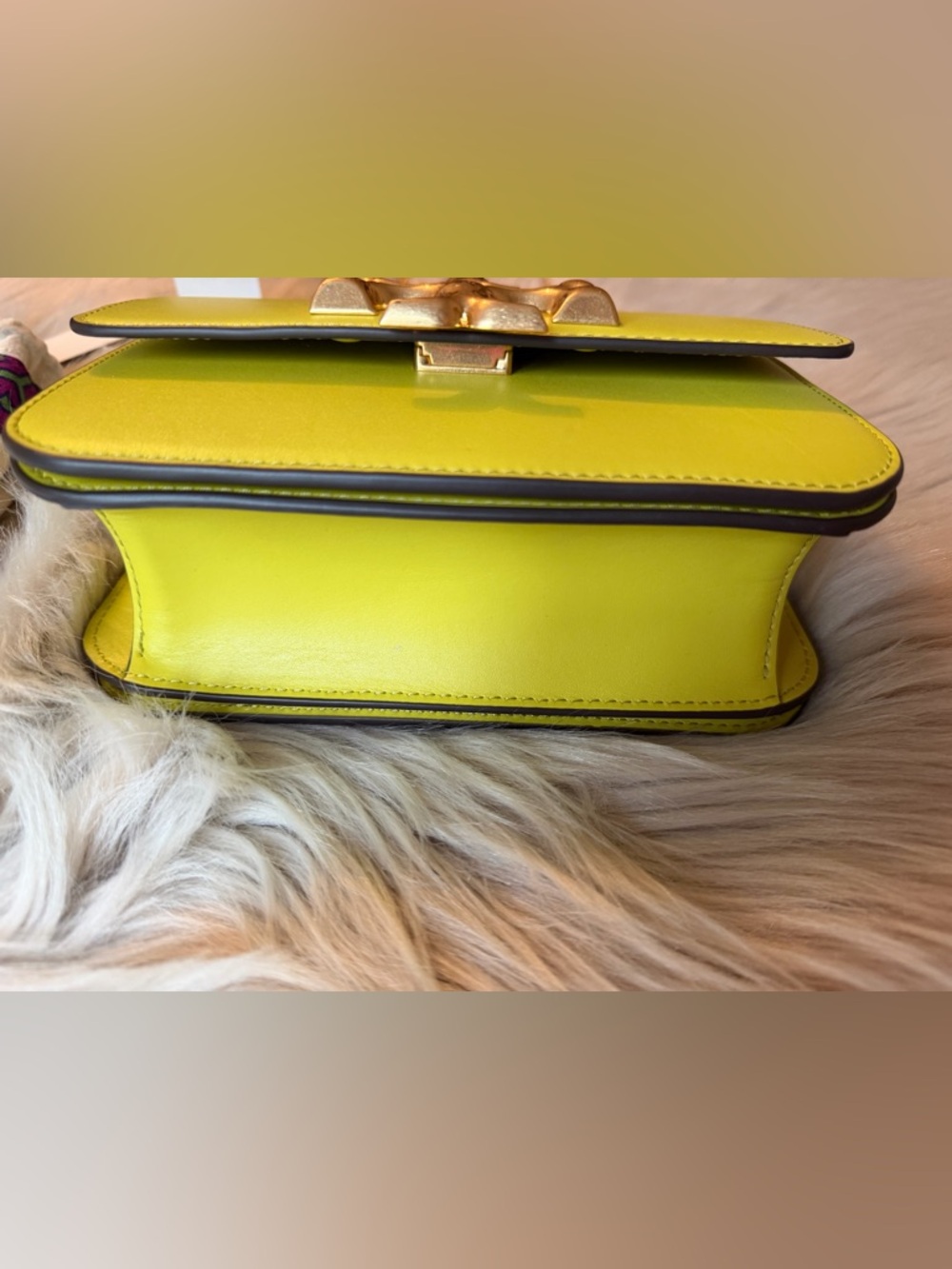 Tory Burch Small Eleanor Chain Crossbody with Gold Logo. - Picture 4 of 16